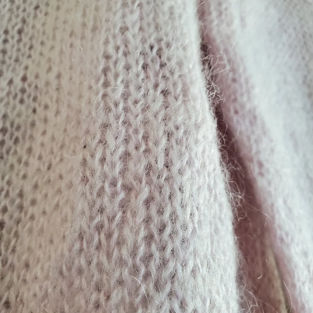 DIVIDED by H&M PINK MOHAIR CARDIGAN EUC SIZE 8 - Picture 8 of 16